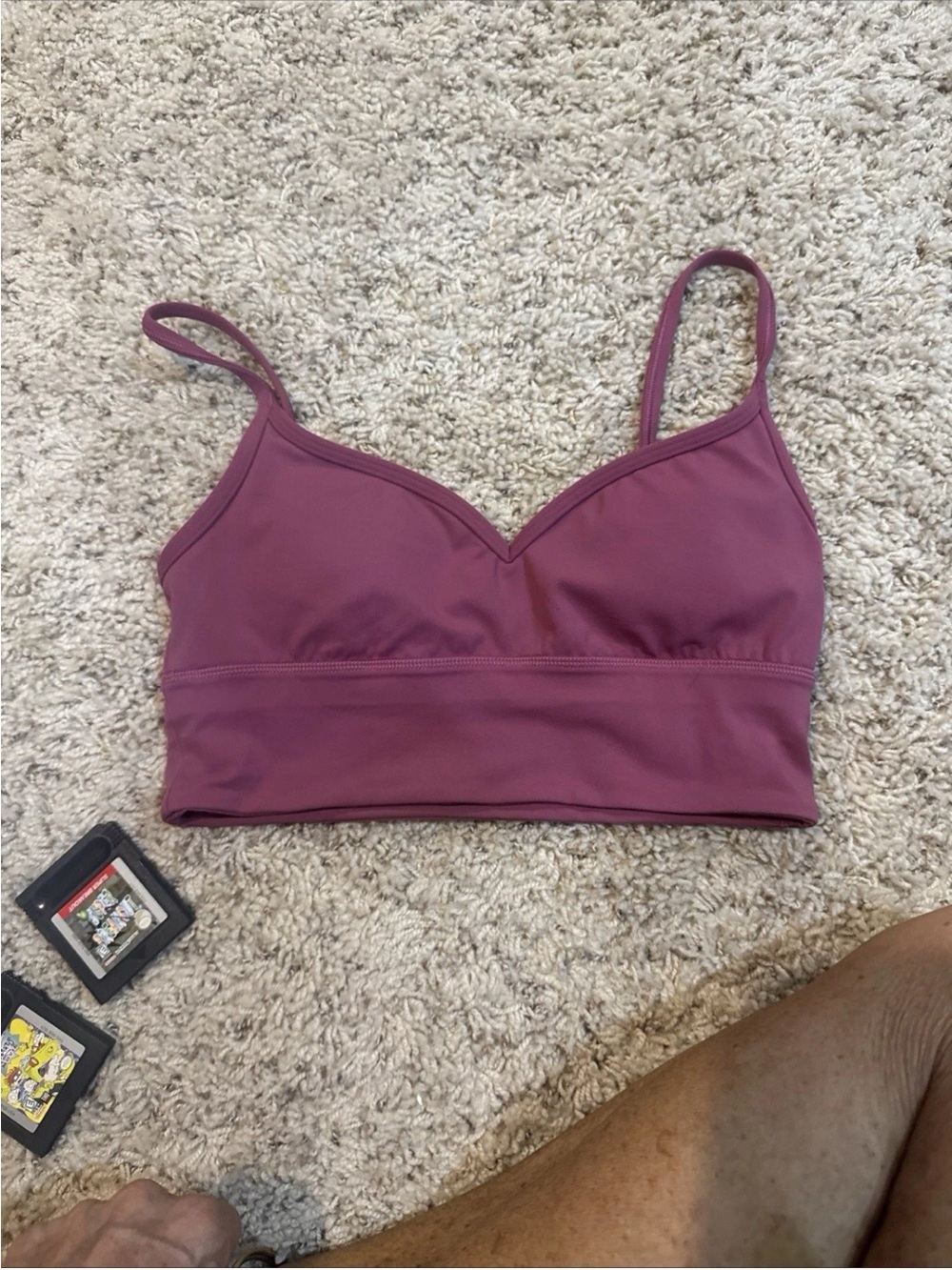 lululemon athletica Mauve Bralette with Thin Straps